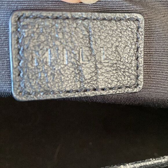 Milly Black on Black Faux Fur Soft Plush Handbag Goth Street contemporary - Picture 11 of 12